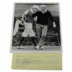 Jack Nicklaus & Angelo Argea at Walt Disney Open 1971 UPI Wire Photo