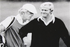 Jack Nicklaus & Angelo Argea at Walt Disney Open 1971 UPI Wire Photo