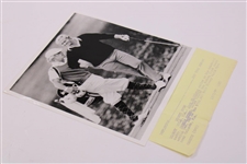Jack Nicklaus & Angelo Argea at Walt Disney Open 1971 UPI Wire Photo
