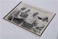 Jack Nicklaus w/Jackie Gleeson, Gerald Ford & Bob Hope 1975 AP Wire Photo