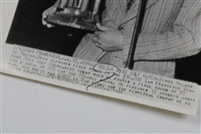 Three (3) Assorted Playing Career Wire Photo Of Byron Nelson