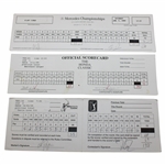 Couples, Langer, Love III. Singh & others Signed Three (3)Tournament Scorecards