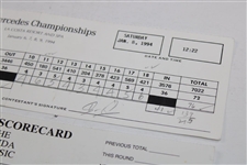 Couples, Langer, Love III. Singh & others Signed Three (3)Tournament Scorecards