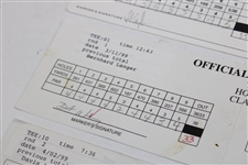 Couples, Langer, Love III. Singh & others Signed Three (3)Tournament Scorecards