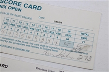 Daly, Furyk, Azinger, Lehman & others Signed Three (3) Phoenix Open Scorecards