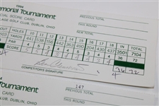 O'Meara, Crenshaw, Duval & others Signed Four (4) 1994 The Memorial Scorecards