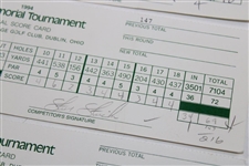 O'Meara, Crenshaw, Duval & others Signed Four (4) 1994 The Memorial Scorecards