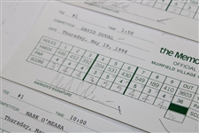 O'Meara, Crenshaw, Duval & others Signed Four (4) 1994 The Memorial Scorecards