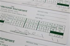 O'Meara, Crenshaw, Duval & others Signed Four (4) 1994 The Memorial Scorecards