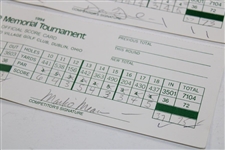 O'Meara, Crenshaw, Duval & others Signed Four (4) 1994 The Memorial Scorecards