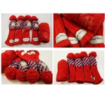 Evel Knievel's Personal Match Used Golf Bag w/MacGregor Tourney Irons, Woods & Putter w/Headcovers