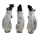 Alan Shepard's Personal Match Used Golf Bag w/Hogan Irons, Woods & Putter w/Headcovers