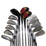 Alan Shepard's Personal Match Used Golf Bag w/Hogan Irons, Woods & Putter w/Headcovers