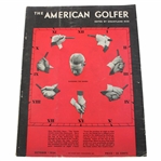 1934 American Golfer Magazine With Bobby Jones On Cover - October 1934