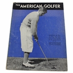 1931 American Golfer Magazine With Bobby Jones On Cover - April 1931