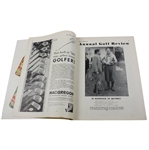 1932 Annual Golf Review Magazine w/Bobby Jones Cover - Features ANGC Course Maps