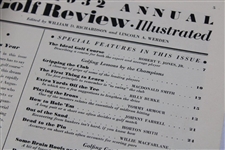 1932 Annual Golf Review Magazine w/Bobby Jones Cover - Features ANGC Course Maps