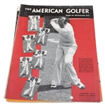 Eight (8) The American Golfer Magazines - From May 1931-November 1934