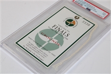 1996 US Amateur Tiger's 3rd Am Champ. Final Rd Sunday Grounds Ticket #3338 PSA MINT 9