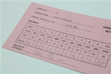 Ernie Els & Fuzzy Zoeller Signed 1993 OPEN at Royal St. George's Official Scorecard