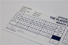 Tom Watson & John Huston Signed 1998 The Players Championship Official Scorecard