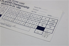 Tom Watson & John Huston Signed 1998 The Players Championship Official Scorecard