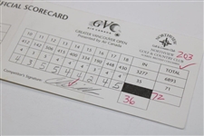 Payne Stewart & Chris DiMarco Signed 1998 Greater Vancouver Open Official Scorecard