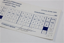 Phil Mickelson & Nick Price Signed 1997 The Tour Championship Official Scorecard