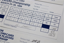 Irwin/Leonard/Calc/Murphy/Sutton/Duval/Floyd/Nelson Signed 1998 The Players Scorecards