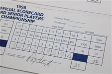 Irwin/Leonard/Calc/Murphy/Sutton/Duval/Floyd/Nelson Signed 1998 The Players Scorecards