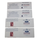 Irwin/Leonard/Calc/Murphy/Sutton/Duval/Floyd/Nelson Signed 1998 The Players Scorecards