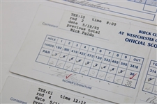 Graham/Trevino/Azinger/Faldo/Els Signed 1995 Buick Classic & 1998 Amex Inv. Scorecards
