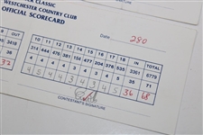 Graham/Trevino/Azinger/Faldo/Els Signed 1995 Buick Classic & 1998 Amex Inv. Scorecards