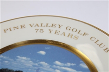 Pine Valley Golf Club 75 Years Warner Shelly Bowl Porcelain Plate - 1913-1988