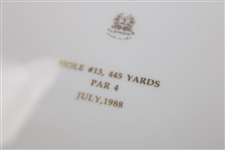 Pine Valley Golf Club 75 Years Warner Shelly Bowl Porcelain Plate - 1913-1988