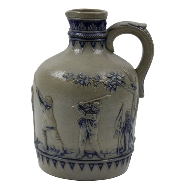 Early Simon Peter Gerz of Lohr Ges Gesch German Golf Scene Growler Jug
