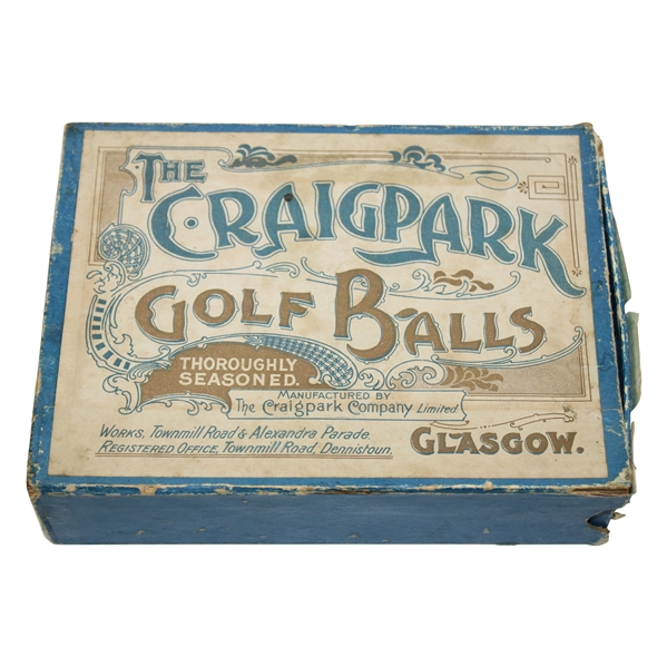 The Craigpark Gutty Golf Balls Thoroughly Seasoned Box Only