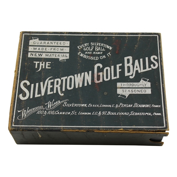 Vintage The Sivertown Golf Balls Thoroughly Seasoned Box Only
