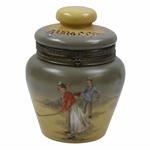 Ltd Ed Handel Tobacco Humidor Jar with Lid Decorated by R.J. Handel
