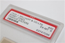 Bobby Jones 1928 J. Millhoff & Co. Ltd Famous Golfers Card #20 PSA Ex-Mt 6