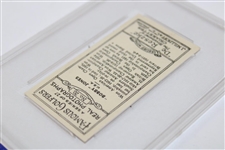 Bobby Jones 1928 J. Millhoff & Co. Ltd Famous Golfers Card #20 PSA Ex-Mt 6