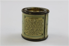 C. 1890 The J&M Golf Ball Paint Can with Golfers - James Mathers & Co. - Montrose