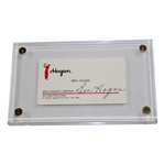 Ben Hogan Signed Ben Hogan Co. Business Card JSA ALOA