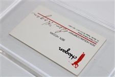 Ben Hogan Signed Ben Hogan Co. Business Card JSA ALOA