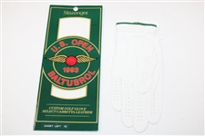 Arnold Palmer Signed 1993 US Open at Baltusrol Logo LH White Golf Glove JSA ALOA