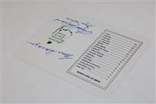 Gene Sarazen, Sam Snead & Byron Nelson Signed Augusta National GC Scorecard JSA ALOA