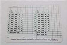 Gene Sarazen, Sam Snead & Byron Nelson Signed Augusta National GC Scorecard JSA ALOA