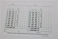 Arnold Palmer, Gene Sarazen & Byron Nelson Signed Augusta National GC Scorecard JSA ALOA