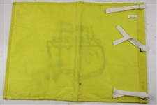 Tiger Woods & Nick Faldo Signed 1999 Masters Embroidered Flag JSA ALOA