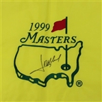 Jose Maria Olazabal Signed 1999 Masters Embroidered Flag JSA ALOA